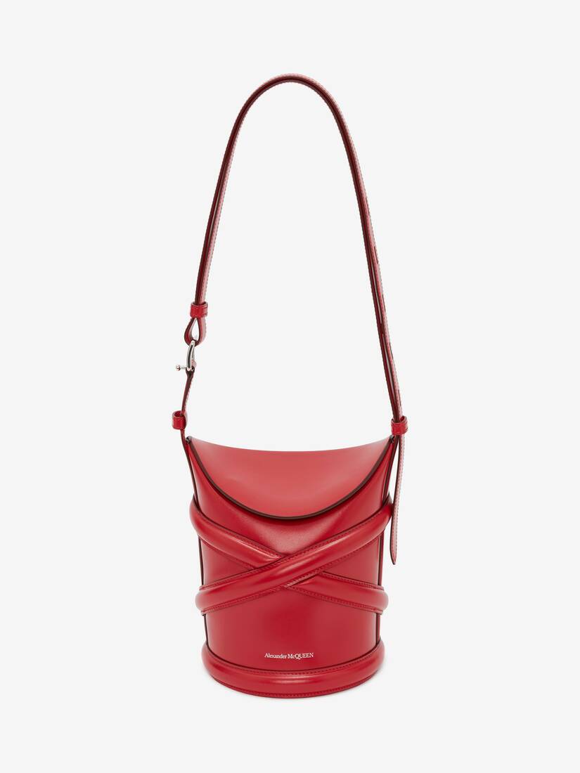 Bolsas De Hombro Alexander McQueen The Curve Mujer - Rojos - Mexico 485-SNLWAP